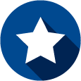 Blue star icon