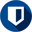 Blue shield icon