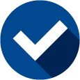 Blue checkmark icon